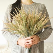 Fleur artificielle setaria décorative, plante verte, artisanat de mariage