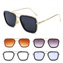 XinWq Tony Stark Spider Man Lunettes De Soleil De Mode Anti-UV Conduite Voyage Hommes Lunettes