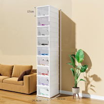 Boîte à chaussures pliable et réglable, idéale pour le jardin, la maison ou le bureau.