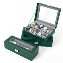 Boîte de rangement pour montres, boîte de présentation de bijoux à main, boîte de collection de bijoux, boîte de montre en cuir, boîte à bijoux pour la maison