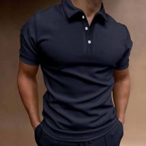 Polo à manches courtes et boutons pour homme