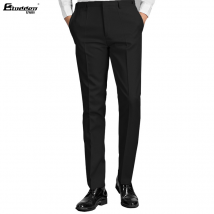 Costume pour homme, pantalon noir, scène, fête, spectacle, grand chœur, studio photo, pantalon ajusté grande taille
