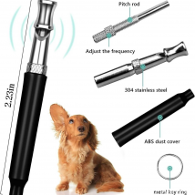Sifflet pour chien pour arrêter d'aboyer les chiens voisins, dressage de chien, lanière réglable et silencieuse pour chien, sifflet ultrasonique silencieux