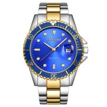 Men's Fashion Business Watch Stainless Steel Watch Men's Youth Student Calendar Watch