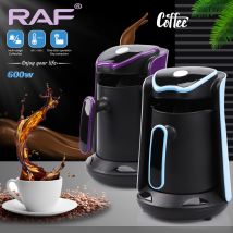 Cafetière électrique en acier inoxydable, cafetière électrique portable pouvant préparer 4 tasses, machine à café turque automatique pour la maison