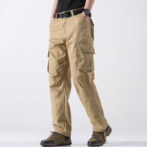 Vêtements pour hommes pantalons grande taille jambe droite pantalons décontractés militaires pantalons de travail multi-poches