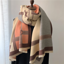 Écharpe châle en cachemire chaud d'hiver pour les femmes Design foulard Pashmina foulards