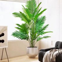 Plantes artificielles Palmier artificiel à grandes feuilles Décoration intérieure et extérieure Mariages Événements et festivals Sans pot