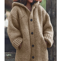 Vetement femme pull cardigan pull tricoté manteau mi long femme pull
