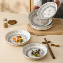 Ceramic Dinner Plates Set - Japanese-Style Deep Dish Plates For Home Dining New Design Tableware​