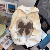 Women's Clothing Jacket high street cardigan women spring and autumn thick hooded sweater