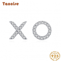 Tancise Silver Zircon Boucles d'oreilles Boucles d'oreilles pendantes pour femmes Cadeaux de fête de mariage