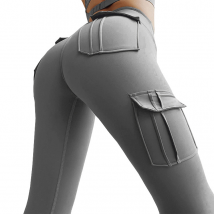 Women's solid color casual yoga leggings
