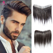 4*18 hommes front délié toupet 100% cheveux humains peau homme postiches frontale cheveux Topper pour le remplacement de la ligne des cheveux naturelle