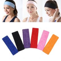 Bandeau de yoga coréen tendance pour le sport, foulard, course à pied, fitness, ceinture absorbante de la transpiration, bandeau pour hommes et femmes, coiffure de couleur unie