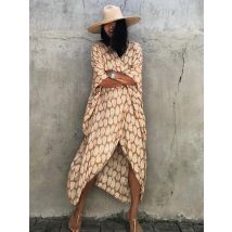 Couverture de plage pour maillots de bain femmes, noir, teinture par nouage, Kimono, Cape, robe d'été, vêtements de plage, soldes, 2022