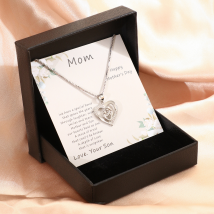 Collier simple pour femme Collier fête des mères Cadeau de vacances Collier maman Coffret cadeau Décoration
