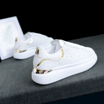 Summer Hole Small White Shoes Female Handsome Trendy Brand Sports Shoes Male Couple Models Casual Shoes Thick-soled Board Shoes