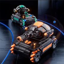 Blocs de construction, voiture télécommandée, jouet pour enfants, détection de gestes, quatre roues motrices, voiture tout-terrain, robot