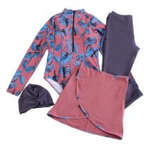 Women's Muslim Swimwear Large Size Four-piece Swimsuit