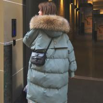 New winter coats cotton jacket for women medium and long Korean style loose cotton jacket thickened puffer jacket