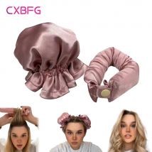 Heatless Curling Rod Headband Soft Hair Curlers No Heat Silk Curls Lazy Hair Rollers Sleeping Curler with Cap Hair Styling Tools Bendy rollers