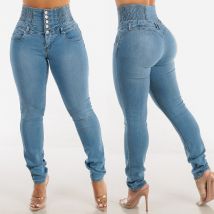 Women Jeans Long Pants Denim Pencil Pant Slim Bodycon Single Breasted High Waist Y2k Streetwear Mom Sexy Trousers Spring 2025