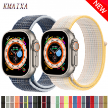 Boucle en nylon pour bracelet Apple Watch 44mm 40mm 45mm 41mm 38mm 42mm 49mm 40 44 45 mm bracelet série iWatch Ultra 8 3 4 5 6 se 7 Bracelet