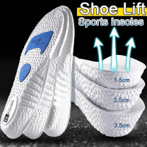 Semelles intérieures en mousse à mémoire de forme pour augmenter la hauteur, coussinets de chaussures, Support d'arc, coussin orthopédique, sport, course à pied, levage des talons