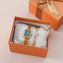 Nouvelle montre avec un style Instagram à la mode et une jolie montre pour femme + bracelet nœud polyvalent