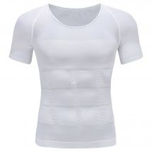 Débardeur de compression amincissant pour homme, solide, slim, modelant le corps, extensible, respirant, gilet d'entraînement