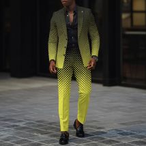 Costume dégradé pour homme, costume ample tendance et à la mode, costume pour homme, pantalon