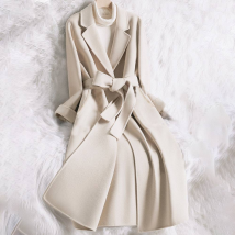 Women's clothing mid-length temperament slim spring woolen coat for women