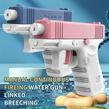 Pistolet à eau amusant Glock pour enfants, jouet pour garçons et filles, jeux de plein air, pistolet à eau de sport, jeu d'eau manuel, jouet d'été, Halloween, Thanksgiving, cadeau de Noël