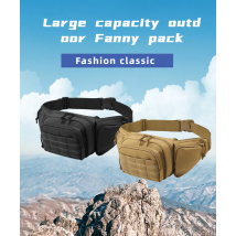 Multi-functional Tactical Waist Pack Invisible Gun Bag Outdoor Cycling Running Sports Mountaineering Waterproof Waist Pack