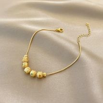 Classic Luxury Bead Bracelets For Women Gold Plated High Quality Bracelet Luxury Wedding Jewelry Birthday Gift