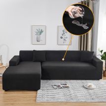 Waterproof high-weight thickened four-season all-inclusive elastic sofa cover universal full-cover chaise longue waffle sofa cover