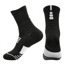Chaussettes de sport unisexes Chaussettes Elite Chaussettes de basket-ball Chaussettes de course à mi-hauteur pour hommes et femmes Chaussettes de badminton