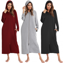 Vêtements pour femmes Printemps, automne et hiver Nouveaux pyjamas Maison Chemise de nuit pour femmes