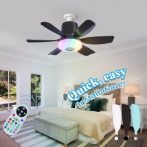 Fan Light Modern Simple Bedroom Ceiling Fan Light Household Fan Lighting Integrated Fan Chandelier