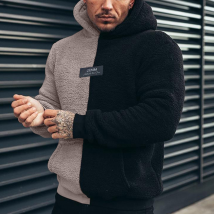 Vêtements pour hommes sweat à capuche en peluche pour hommes