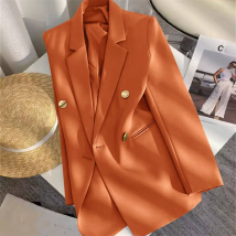 Women's suit long sleeve jacket candy green suit