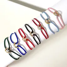 Fashion 316L Stainless Steel Trinity Ring String Bracelet Three Rings Hand Strap Couple Bracelets For Women And Men