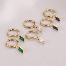 Women's Jewelry Exquisite Small Smooth Ear Clip Earrings Simple And Versatile Diamond Earrings Earrings Temperament Minimalist Design