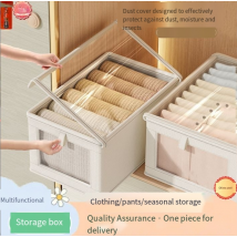 Window Clothes Storage Box Home Wardrobe Layering Organization Artifact Foldable Cover Thick Dustproof Storage Box