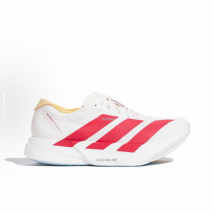 Adidas Adizero Adidas Pro 4 : chaussures de course basses, confortables, polyvalentes et légères pour hommes et femmes, blanches et rouges