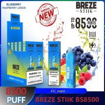 Breze Stiik BS8500 Puffs E Cigarettes 2% Mesh Coil Jetable Vape Pen Avec 600mAh Batterie Rechargeable 17ml Breeze Pro Edition 2000