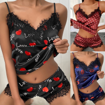 Sexy dentelle sangle Bralette soutien-gorge culotte grande taille Lingerie ensemble Push Up Sexy nuisette sous-vêtements Lingerie vêtements de nuit pour Pama