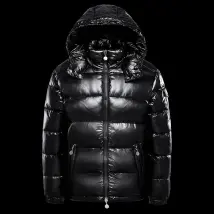 Herren Daunen jacke weiße Enten haube warm glänzende Männer glänzend schwarz rot gepolstert flauschigen Mantel Mann Winter puffer Frauen