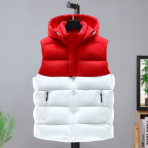 gilet homme tendance slim sans manches gilet chaud couple polyvalent vêtements d'extérieur gilet épaissi gilet